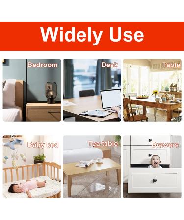 Baby Proofing  10ft(3M) Edge Protector Strip Clear  Soft Corner Protectors for Kids Safety with Upgraded Pre-Taped Strong Adhesive for Table  Cabinet  Drawer (4 Corners) 0.40.4in width(9.84ft length) - Buy Online on GoSupps.com