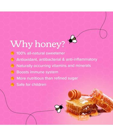 Honibe x Barbie Kids Multivitamin Gummies Plus Immune Boost | Honey-Based Vitamins Made in Canada | Children's Chewable Gummy Vitamins | Kids Zinc Vitamin Honey Gummies | 60 gummies - Buy Online on GoSupps.com