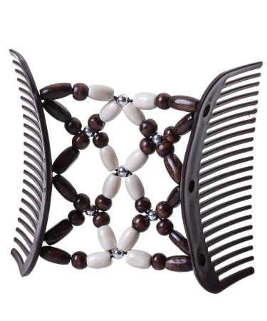 Liujzzj Elastic Pearl Hair Comb & Clips for Girls - Magic Stretchy Hair Accessories - Buy Online on GoSupps.com