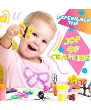 Wax Craft Sticks for Kids - 600 Bendable Molding Sculpting Sticks in 13 Colors with Storage Box - DIY School Project Supplies - Buy Online on GoSupps.com
