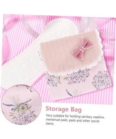 Healifty 5pcs Napkin Storage Bag | Portable Tampon Organizer for Women | Teen Girl Wallet | Period Pouch Coin Purse | Assorted Colors - 31x12cm - Buy Online on GoSupps.com