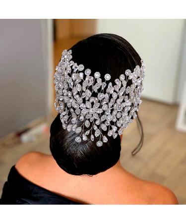 GAODESI Rhinestone Wedding Headband - Bridal Hair Accessory for Brides in Silver - Buy Online on GoSupps.com