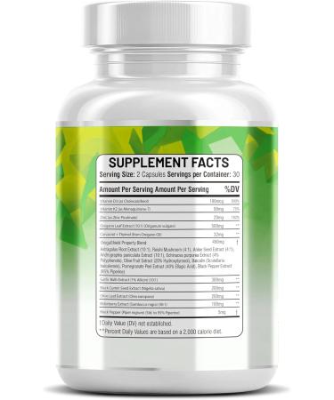 Kun Shafi Oregano Oil Garlic Extract Olive Leaf Black Seed Oil - Immune Support & Digestive Health Supplement for Women and Men with Vitamin D3 & Zinc - 1Pack - Buy Online on GoSupps.com