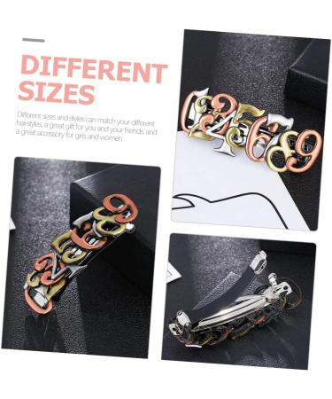 DOITOOL Hairpin Hair Clips for Girls Hair Accessories Bill Hair Clips for Women French Barrette Hair Clips Hair Accessory for Women Miss Alloy Ponytail European and American - Buy Online on GoSupps.com