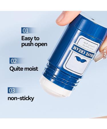 Men's Shaving Cream - Face Shaving Cream 40g | 2 in 1 Soft Stick Balm for Beard Care and Hair Removal - Buy Online on GoSupps.com
