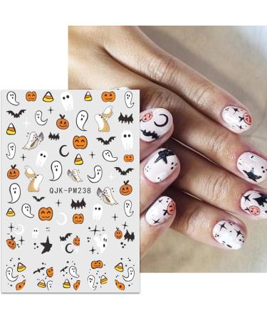 JMEOWIO 9 Sheets Halloween Nail Art Stickers Decals Self-Adhesive Star Cute Ghost Nail Supplies Nail Art Design Decoration Accessories - Buy Online on GoSupps.com