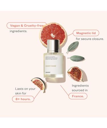 Dossier - Woody Sage - Eau de Parfum - Inspired by J.Malone's Wood Sage & Sea Salt - Perfume Luxury - Pure Infused - Paraben-Free - Vegan - For Women Men Unisex - Fragrance 1.7 Fl oz (Spray 50ml) 1.7 Fl Oz (Pack of 1) - Buy Online on GoSupps.com