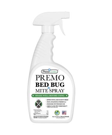 Bed Bug & Mite Killer Spray by Premo Guard 24 oz  Fast Acting Bed Bug Treatment  Stain & Scent Free  Child & Pet Safe  Best Extended Protection  Natural & Non Toxic Formula 24 Fl Oz (Pack of 1) - Buy Online on GoSupps.com