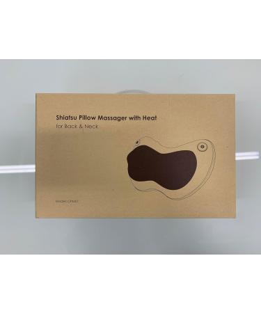 Shiatsu Massager Pillow with Heat | 3D Massage for Neck Back & Shoulders | 2 Speeds & Extension Belt | Perfect Gift for Men & Women - Buy Online on GoSupps.com