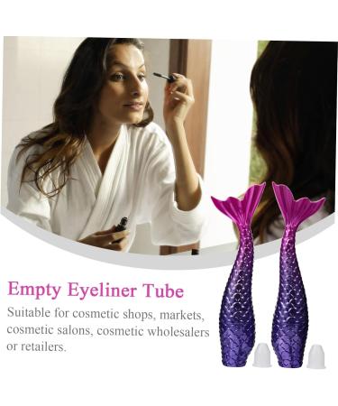 Outanaya DIY Mascara Kit 2pcs Eyeliner Packaging Eyeliner Pencil Lip Gloss Containers Liquid Eyeliner Mermaid As Shown 2 10.5X3.5X2CM - Buy Online on GoSupps.com