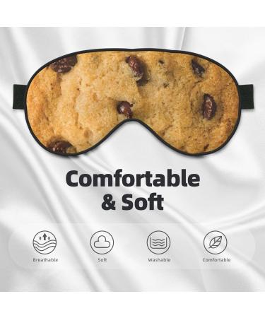BREAUX Chocolate Cookie Print Sleeping Eye Mask | Double Sided Blackout Travel Mask for Better Sleep - Buy Online on GoSupps.com