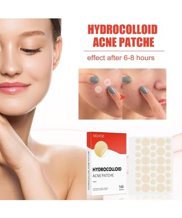 Hydrocolloid Acne Patches - 144 Invisible Spot Patches for Face & Body, 8mm & 12mm - Calms & Relieves Acne Quickly - Buy Online on GoSupps.com