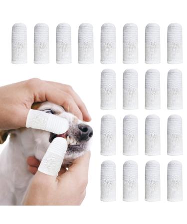 20 pieces of toothbrush dog fingerling reusable pet finger toothbrush anti-plaque finger dog fingerlings dog dentures dog dental toothbrush efficient and clean pet toothbrush
