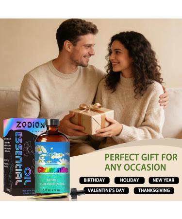Chamomile Essential Oil 4 Fl Oz and Blueberry Essential Oil 4 Fl Oz - ZODION Chamomile & Blueberry Oil for Diffuser Aromatherapy Home Fragrance Skin & Hair Care DIY Candle & Soap Making Yoga - Buy Online on GoSupps.com
