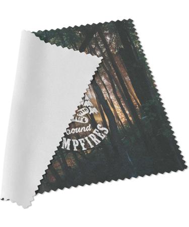 Urban Backwoods Campfire Stories Microfiber Cloth - Premium Glasses Cleaning Cloth for Outdoor Adventures - Buy Online on GoSupps.com