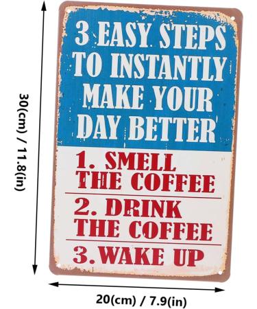 Zerodeko 4 Pcs Coffee Decoration Painting Home Decoration Entryway Home Signs Vintage Metal Signs Kitchen Vintage Style Wall Decor Coffee Bar Sign Iron Sheet Decorative Paintings As Shownx2pcs 30x20cmx2pcs - Buy Online on GoSupps.com