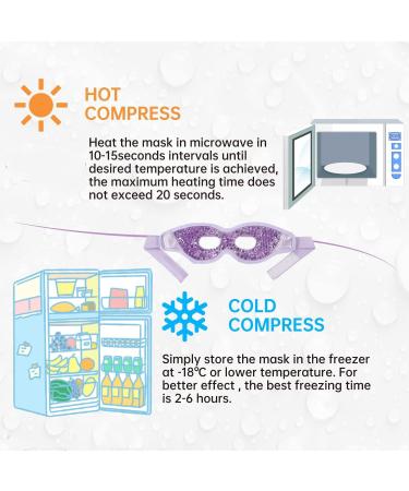 Gel Eye Mask for Puffiness & Headache Relief | Reusable Cooling Hot Cold Eye Mask by JIINWINHT - Buy Online on GoSupps.com