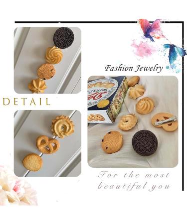 Sttiafay 7Pack Cookies Pattern Hair Clips for Women and Girls - Fun Cartoon Hairpins for Styling Salon - Hair Accessories - Buy Online on GoSupps.com
