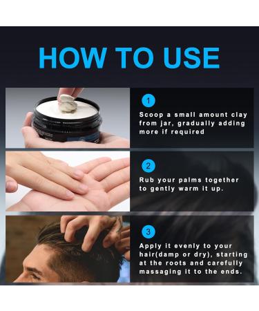 JVR Harstyling clay with matte texture average grip low shine 80 g in water soluble formula - Buy Online on GoSupps.com