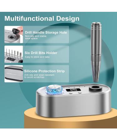 JOEOEN Electric Nail Drill Machine 40000RPM - Professional Efile Kit for Acrylic and Gel Nails - Manicure Pedicure Polishing Tool - Gray - Buy Online on GoSupps.com