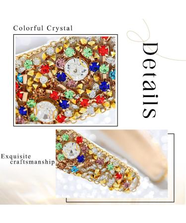 Flayem Rhinestone Headband Sparkly Crystal Headband Paddle Wide Hairband Gorgeous Party Hair Hoop Accessories for Women and Girls (Colorful) - Buy Online on GoSupps.com