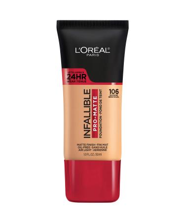 L'Oreal Infallible Pro-Matte Foundation 106 Sun Beige 1 fl oz (30 ml) - Buy Online on GoSupps.com