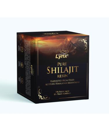 Himalayan Shilajit Resin 1 000 mg 85+ Trace Minerals Gold-Grade Organic Fulvic Acid | Alpine-Harvested Sun-Dried & Lab-Purified | Energy Vitality Immune & Cardiovascular Support | Non-GMO