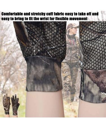 Camo Hunting Gloves - Lightweight Pro Anti-Slip Shooting Gloves for Outdoor Hunting and Archery - Camouflage Gear for Turkey, Deer Hunting, Fishing, and Airsoft - Buy Online on GoSupps.com