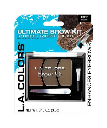 L.A. Colors Brow Kit Medium (Pack of 3)