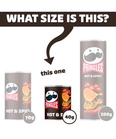 Pringles Hot & Spicy (12 x 40g) - Irresistible Snack Classic | Extra Sharp Chips with Hot Pepper Taste | International Shipping Available - Buy Online on GoSupps.com