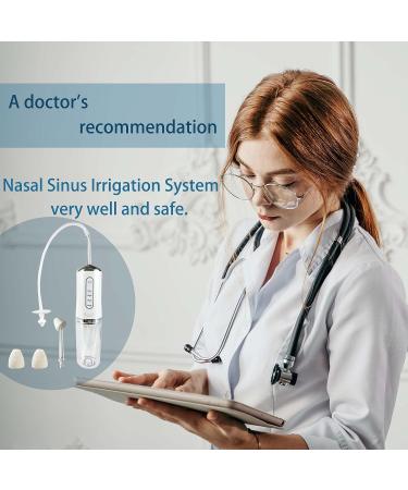 KYZETJD Electric Nasal Irrigator - 3 Modes, Portable Sinus Relief & Rinse System for Adults (White) - Buy Online on GoSupps.com