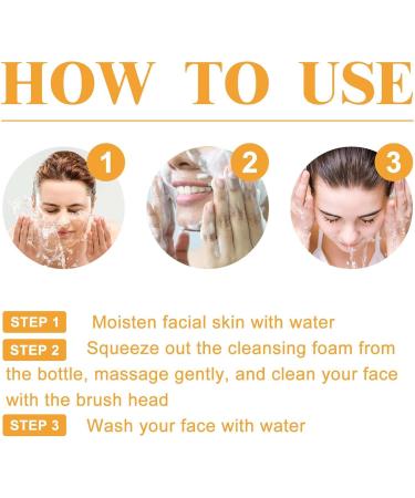 Turmeric Facial Cleanser Turmeric Face Wash Turmeric Kojic Acid Foaming Cleanser Brightening Foaming Face Wash Turmeric Foaming Facial Cleanser For face and body cleansing (1PC) - Buy Online on GoSupps.com