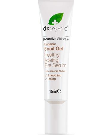 Dr Organic Snail Gel Eye Serum 15ml - Natural, Vegetarian & Cruelty-Free - Buy Online on GoSupps.com