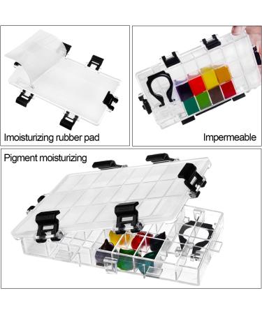 Joybest 24-Well Watercolor Palette Box - Airtight Leak Proof Travel Case for Watercolors, Acrylics, Gouache, and Oil Paints - Buy Online on GoSupps.com