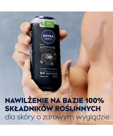 LEVEL MEN NIVEA Active Clean shower gel for men 500 ml - Buy Online on GoSupps.com