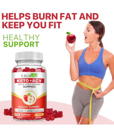 Rsgrt Apple Cider Vinegar Gummies with Vitamin B12 & Folic Acid | 60 Vegan Gummies for Weight Management | High-Strength ACV for Men & Women - Buy Online on GoSupps.com