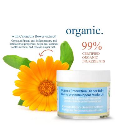Shoosha Organic Diaper Balm - Baby Diaper Rash Cream for Sensitive Skin | Gluten-Free, Fragrance-Free, Hypoallergenic, 100% Biodegradable - Buy Online on GoSupps.com