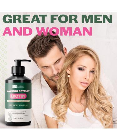 Hair Illusion Maximum Potency Biotin Shampoo | Rosemary & Castor Oil | Natural Sulfate Free for Hair Loss & Thinning Hair - International Shipping Available - Buy Online on GoSupps.com