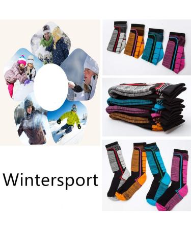 Buy Finger Ten Unisex Ski Socks - Cotton Sports Socks for Men Women & Children - 2 Pairs - Perfect for Skiing & Snowboarding - Thermo Comfort in Blue - Buy Online on GoSupps.com
