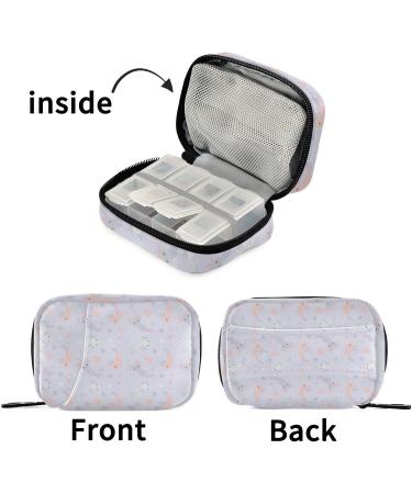 Pfrewn 7-Day Pill Organizer Case - Cute Pink Purple Axolotl Travel Box for Vitamins & Supplements - Buy Online on GoSupps.com