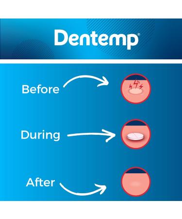 Dentemp Canker Sore Medicine 2pk Canker Cover - Oral Pain Reliever (12 Count) - Treatment to Relieve Canker Pain, Mouth Sores & Mouth Irritation - Fast Acting Canker Sore Relief Tablets for Adults - Buy Online on GoSupps.com