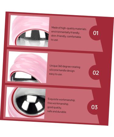 Gleavi 2 STK Stainless Steel Face Massage Globe Roller Mini Aesthetic Ice Balls for Facial Massage Fitness Fasciitis Relief 6.5x6.5cm Available in Multiple Colors - Buy Online on GoSupps.com