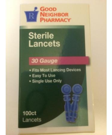 Good Neighbor Sterile Lancets 30 Gauge - 100 Ct | High-Quality Lancets for Diabetes Care - Fast International Shipping - Buy Online on GoSupps.com