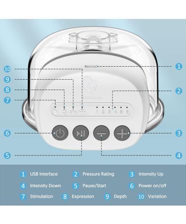 Bellababy Portable Wireless Wearable Breast Pump | Rechargeable Hands-Free Electric Pump - 4 Modes, 6 Levels - 21mm - Buy Online on GoSupps.com