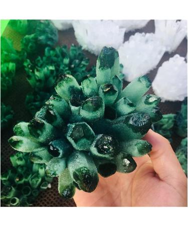 Natural Crystal Rough Crystal Cluster Natural Green Ghost Phantom Quartz Crystal Cluster Specimen (Size : 700-800g) - Buy Online on GoSupps.com