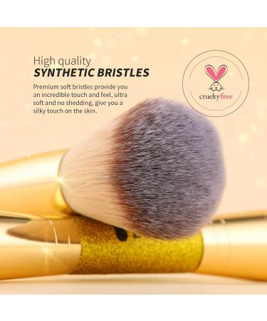 Ducare Double-Sided Kabuki Makeup Brush - Synthetic Hair Foundation & Rouge Powder Brush for Cream & Powder - International Shipping Available - Buy Online on GoSupps.com