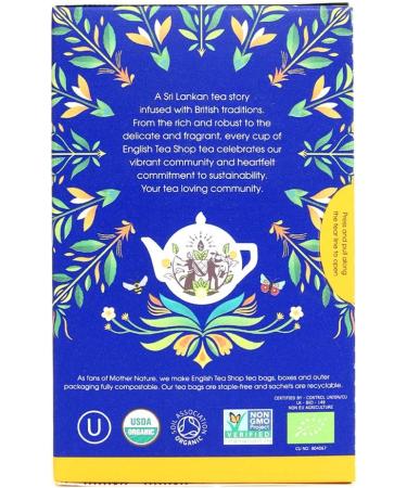  English Tea Shop English Tea Shop Earl Grey Pack of 3 Organic and Fair Trade Paper Tea Bags - Buy Online on GoSupps.com