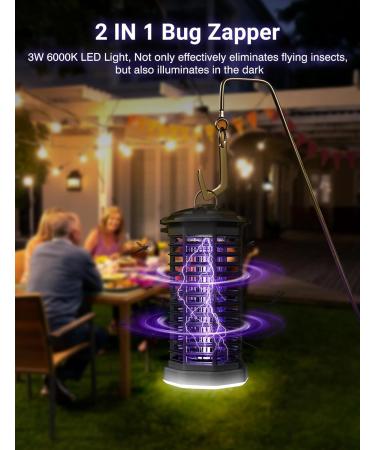 Meoligram 2-in-1 Insect Destroyer - UV Mosquito Trap & LED Fly Catcher for Indoor/Outdoor Use - Buy Online on GoSupps.com