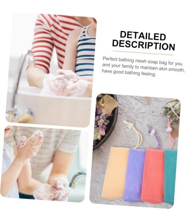 DOITOOL Shampoo 8pcs Face Facial Soap Holder Soap Bar Bag Soap Net Travel Cleasing Milk Storage Shampoo Bar Bag - Buy Online on GoSupps.com