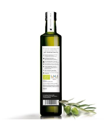 Premium Organic Olive Oil - Cold Pressed Greek Extra Virgin (500ml) | Kalamata Koroneiki | 100% Natural & Fruity - Buy Online on GoSupps.com